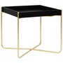 Voir la diapositive 1 : VIDAXL Table d'appoint Noir et dore 38x38x38,5 cm MDF