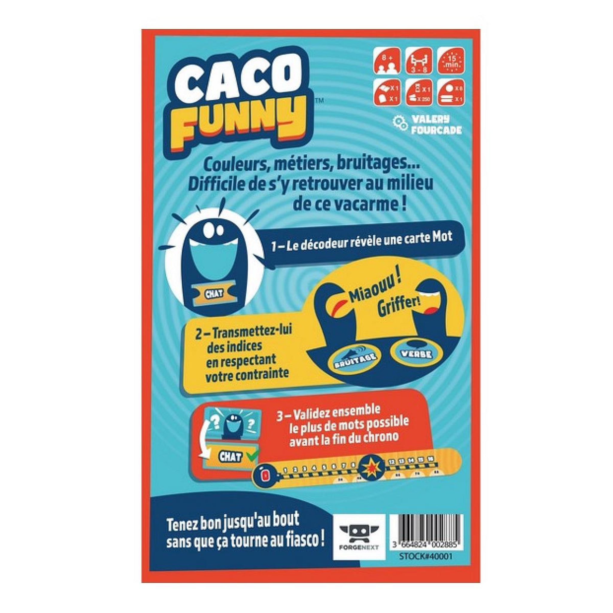 Voir la diapositive 2 : Blue orange Caco Funny - Jeu cooperatif