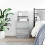 Voir la diapositive 3 : VIDAXL Table de chevet avec 2 tiroirs sonoma gris 38x34x80 cm