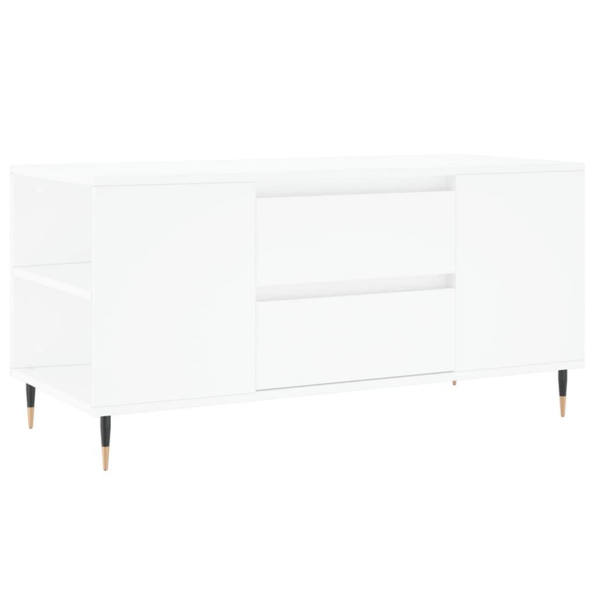 VIDAXL Table basse blanc 102x44,5x50 cm bois d'ingenierie