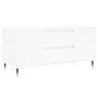 Voir la diapositive 2 : VIDAXL Table basse blanc 102x44,5x50 cm bois d'ingenierie