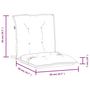 Voir la diapositive 6 : VIDAXL Coussins de chaise a dossier bas lot de 2 rouge melange tissu