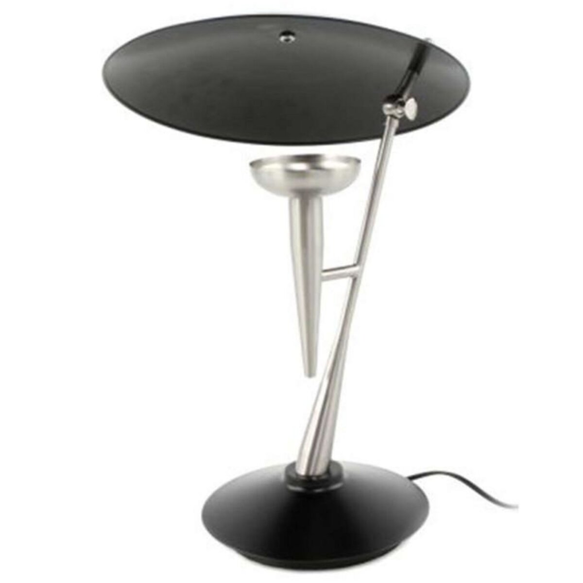 Paris Prix Lampe à Poser Design  Flyer  50cm Noir & Argent