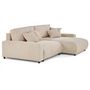 Voir la diapositive 6 : LISA DESIGN Pivoine - canapé d'angle 4 places réversible convertible avec 2 coffres en velours côtelé