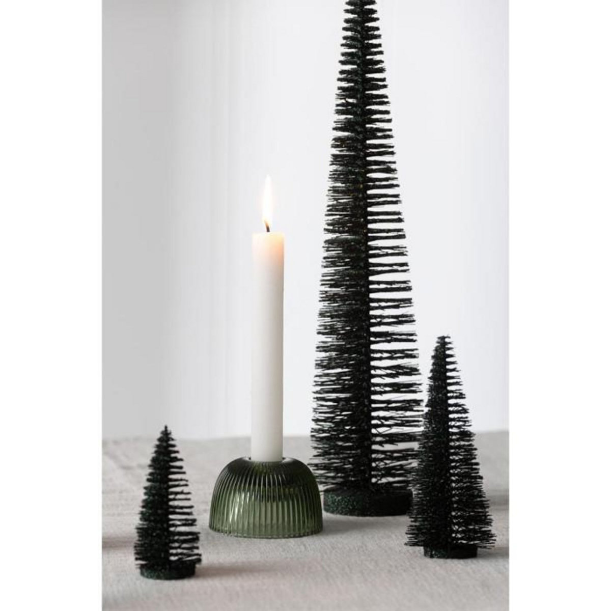 Paris Prix Sapin de Noël Déco Pailleté  Josh  61cm Vert Foncé