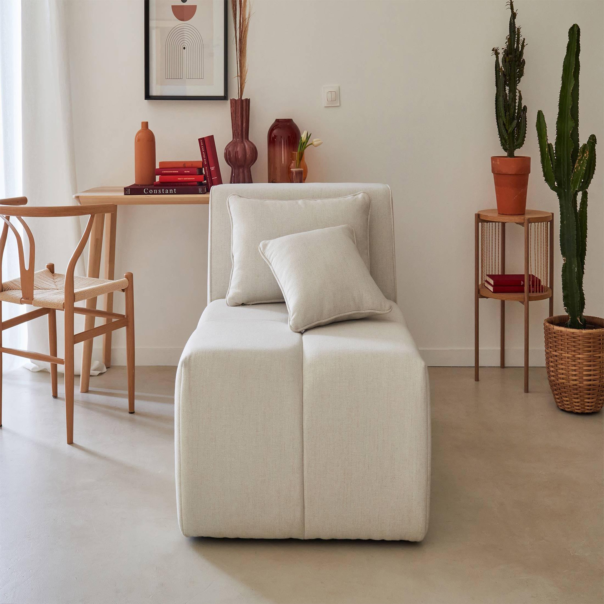 Voir la diapositive 2 : LISA DESIGN Caracas - module d'assise - en tissu