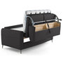 Voir la diapositive 6 : LISA DESIGN Owen - canapé 3 places convertible express couchage quotidien 140 cm matelas 12 cm en simili