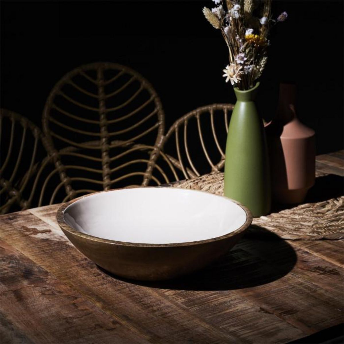 Paris Prix Saladier Uni en Bois  Dune  28cm Beige