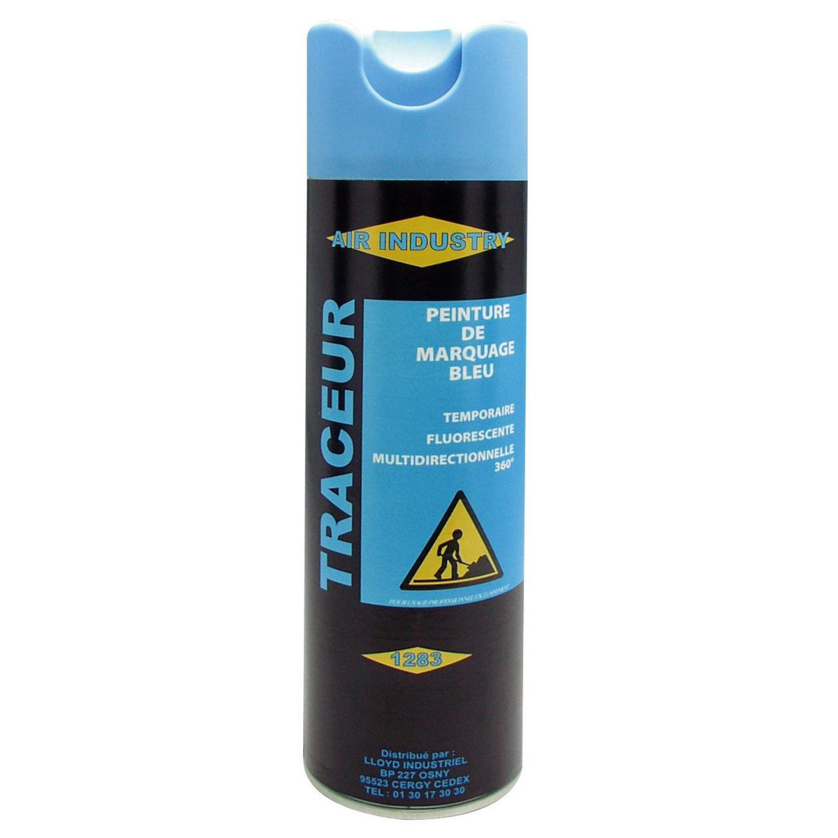 OUTIFRANCE Peinture de marquage temporaire Bleue fluo 500 mL