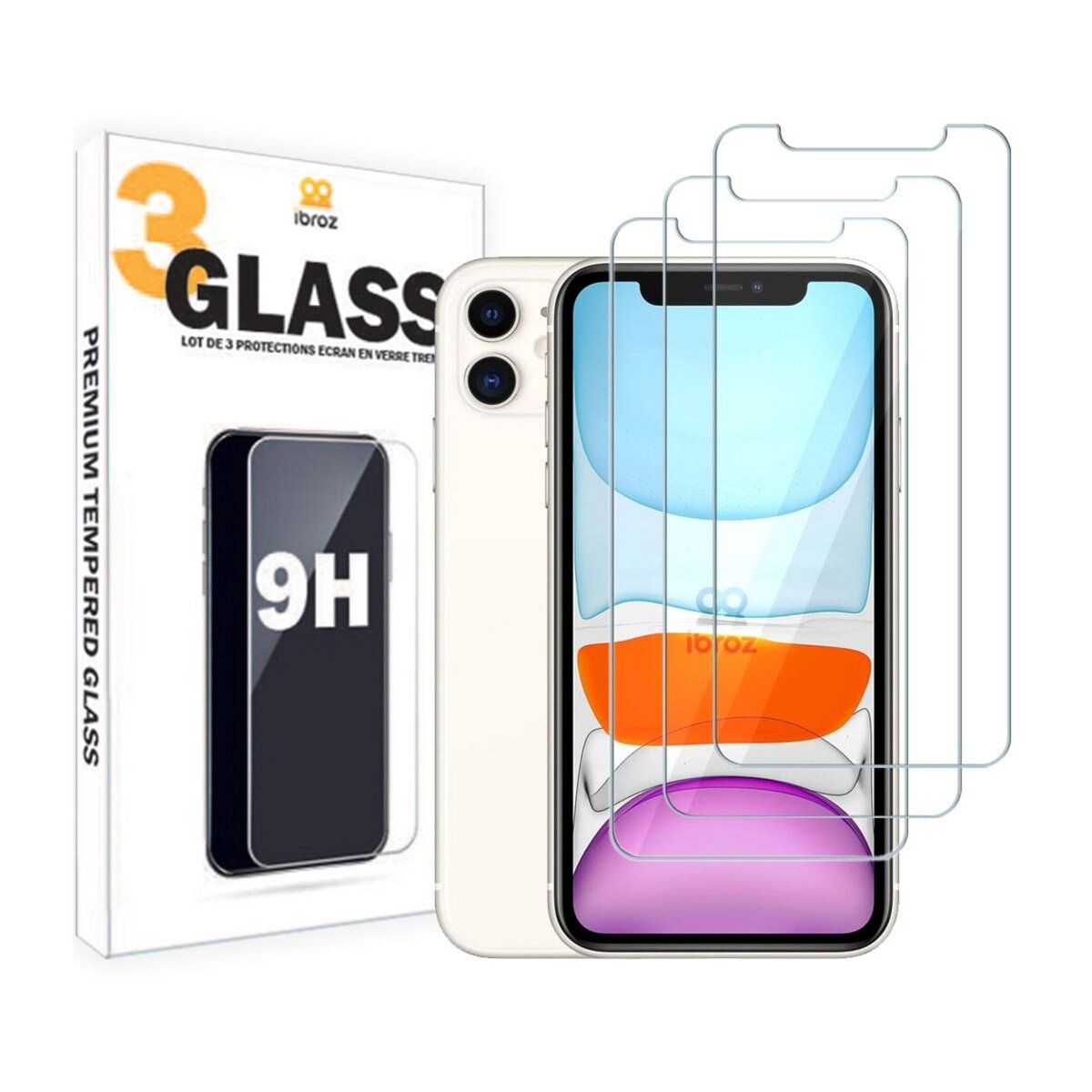 Tempered Glass iPhone 11 - Vitre de protection d'écran en verre