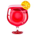 AIRMYFUN Porte Boisson Gonfable pour Piscine ou Plage, Flotteur, Accessoire d'Eau - Cocktail Passion 29x20cm