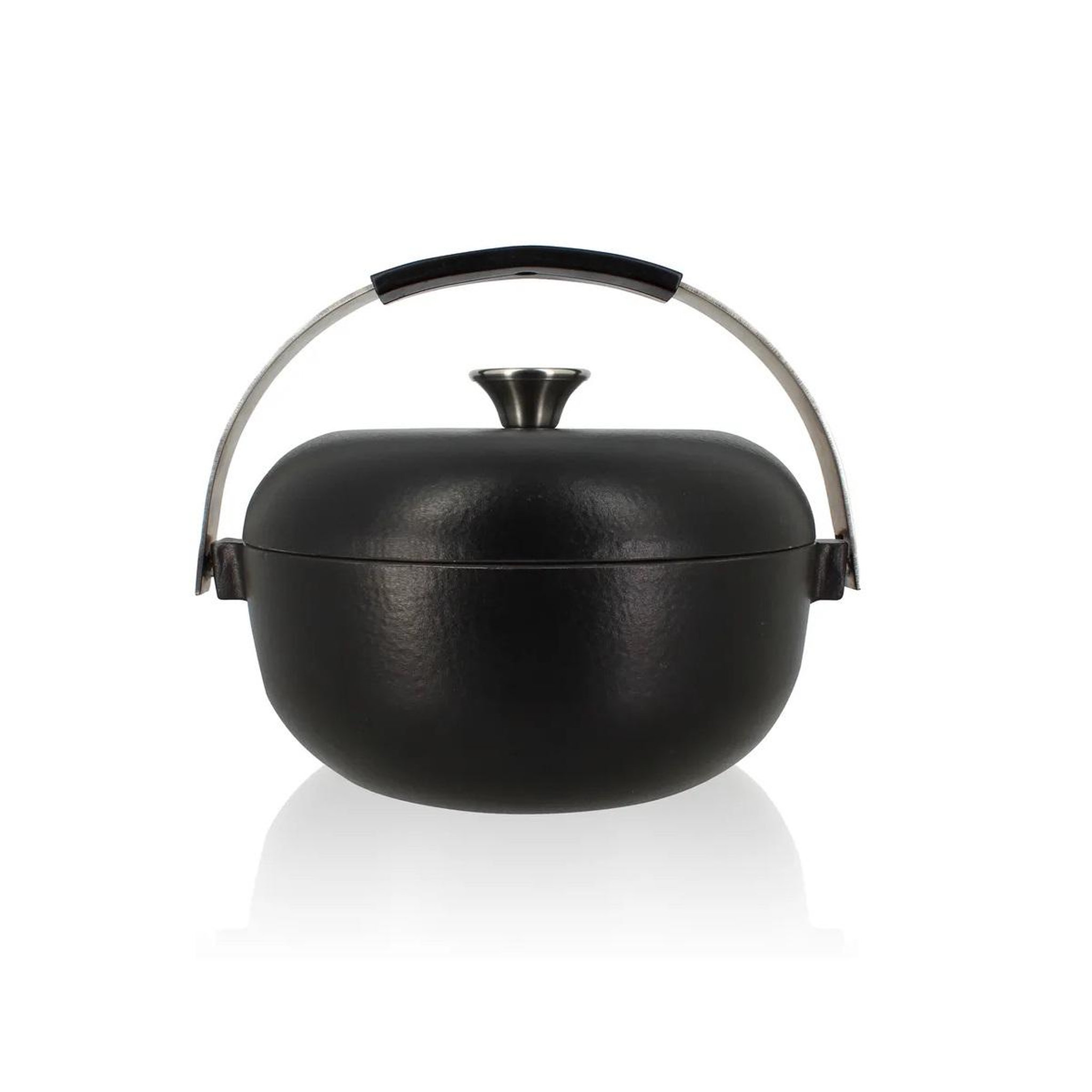 OGO LIVING Cocotte ronde en fonte avec émail 24cm noir - 7930205