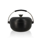 Ogo Cocotte ronde en fonte avec émail 24cm noir - 7930205