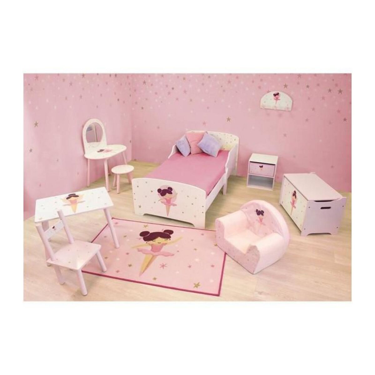 Fun House Fun house danseuse ballerine tapis 120 x 80 cm