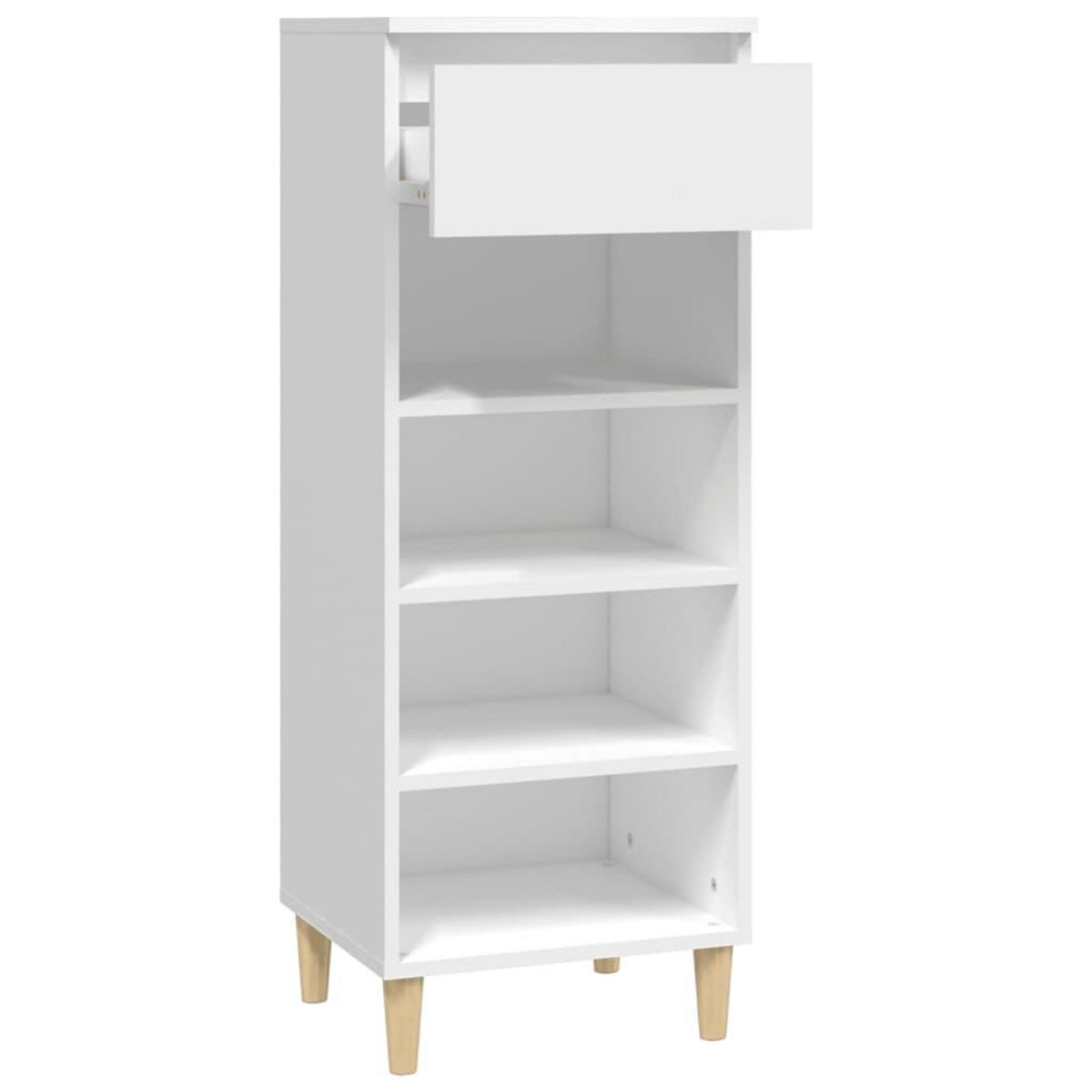 VIDAXL Armoire a chaussures Blanc 40x36x105 cm Bois d'ingenierie