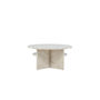 Voir la diapositive 2 : Paris Prix Table Basse Effet Marbre  Alesund   85cm Beige