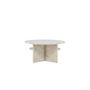 Voir la diapositive 2 : Paris Prix Table Basse Effet Marbre  Alesund   85cm Beige