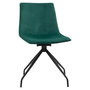 Voir la diapositive 1 : HOMCOM Chaise design pivotante 360° - chaise velours vert