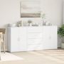 Voir la diapositive 3 : VIDAXL Buffets 3 pcs blanc 60x31x84 cm bois d'ingenierie