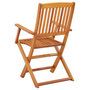 Voir la diapositive 5 : VIDAXL Chaises de jardin pliables lot de 2 Bois d'eucalyptus massif