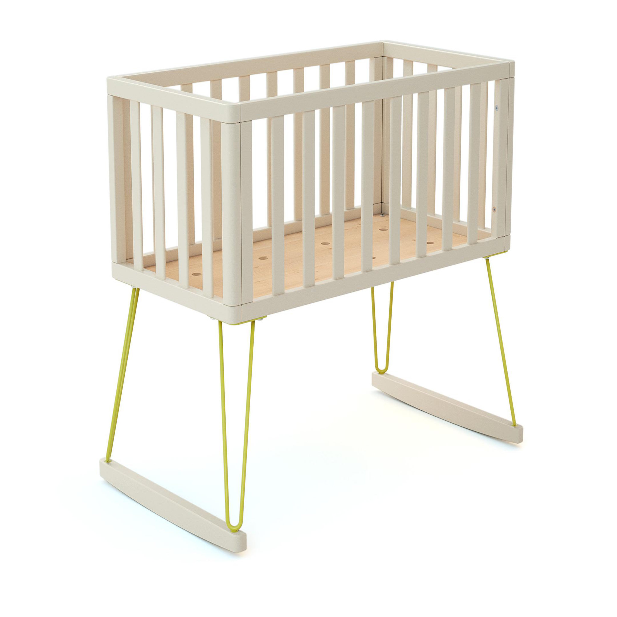 Voir la diapositive 5 : JURABABY Berceau à bascule ONLY en bois