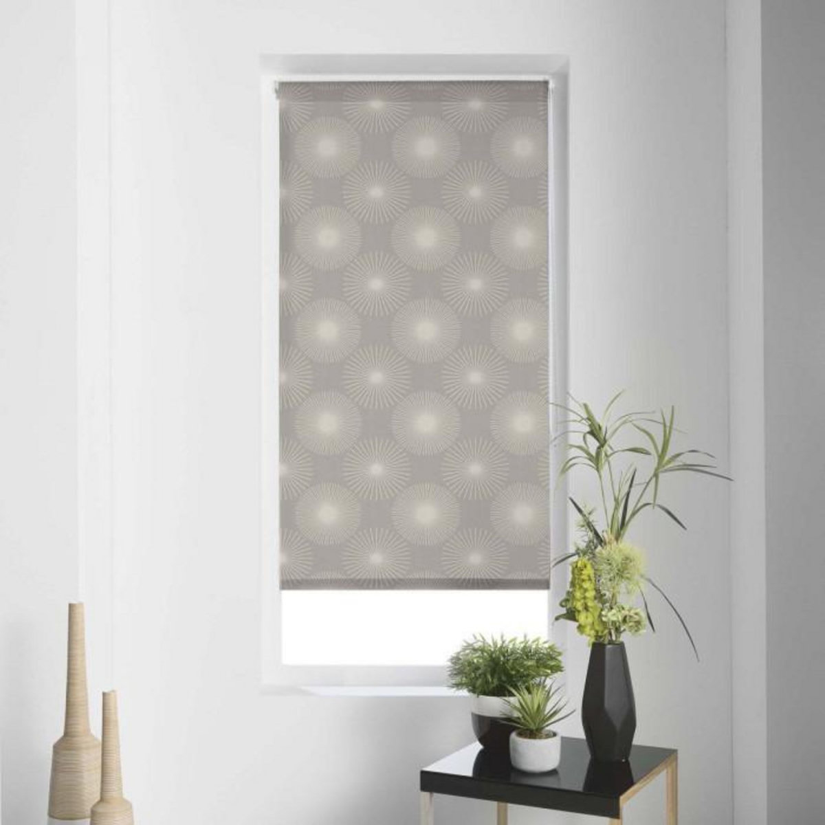 Paris Prix Store Enrouleur Tamisant  Ozonia  120x180cm Taupe