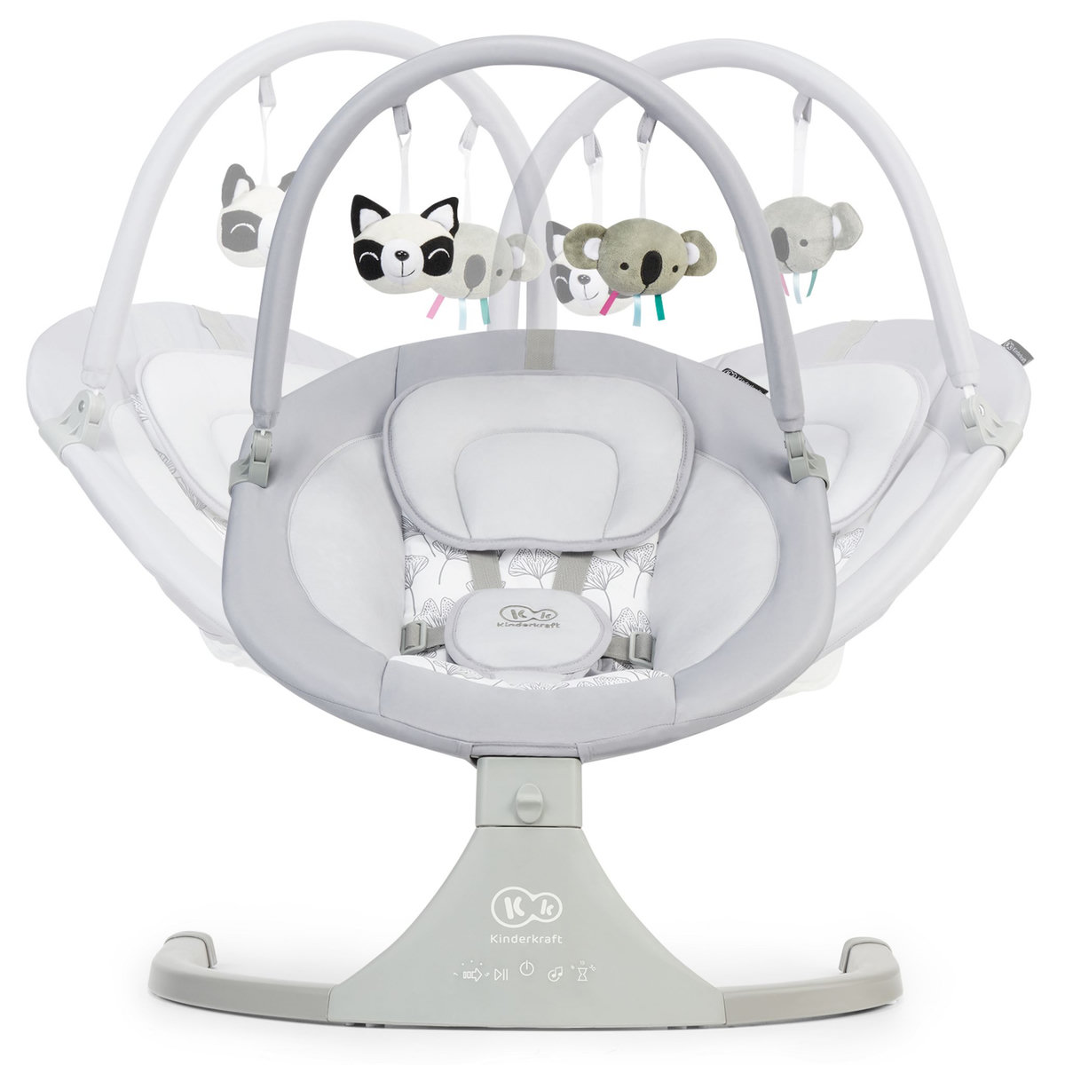 KINDERKRAFT Transat-balancelle électrique 2 en 1 LULI