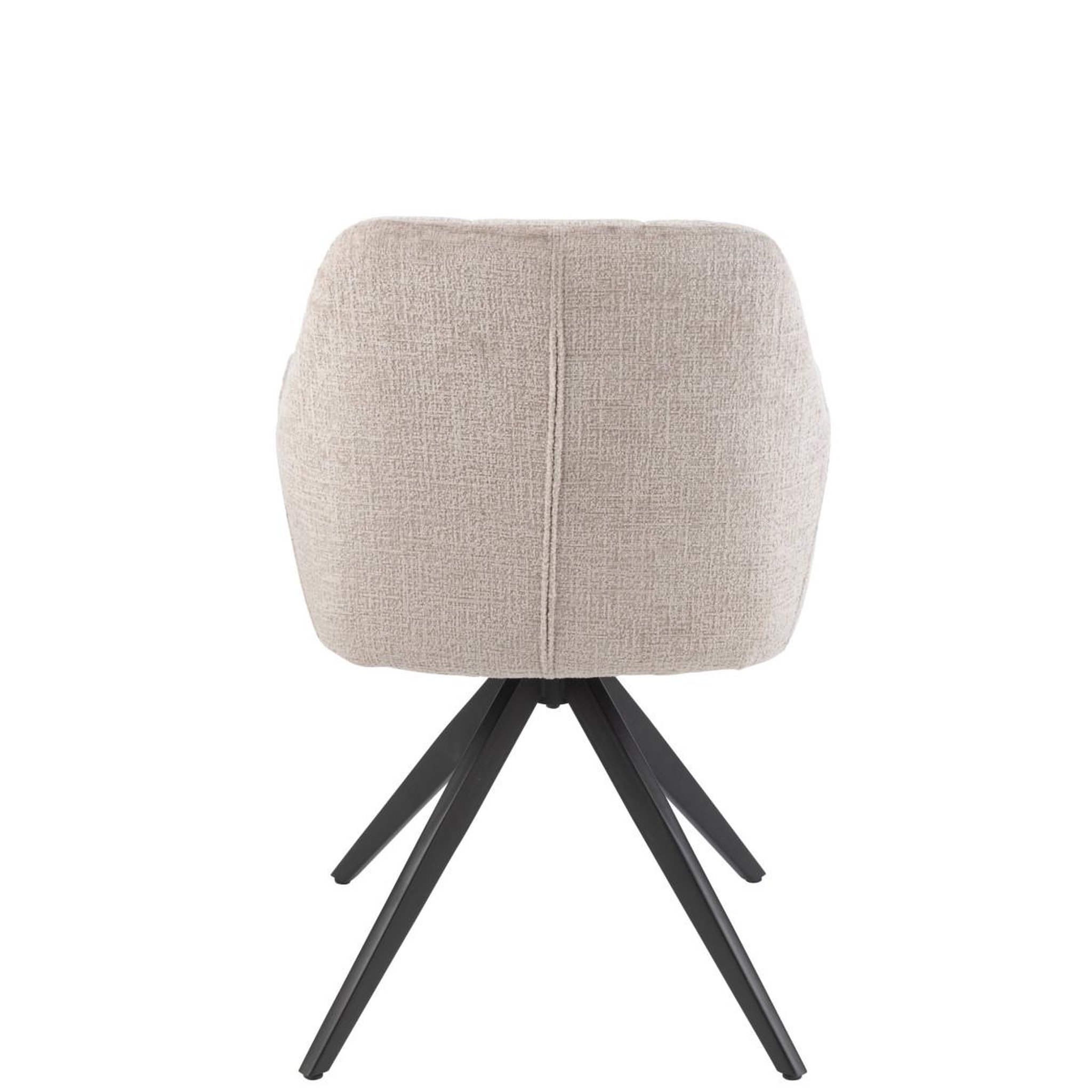 Voir la diapositive 4 : J-LINE Chaise design pivotante  louna  84cm grège