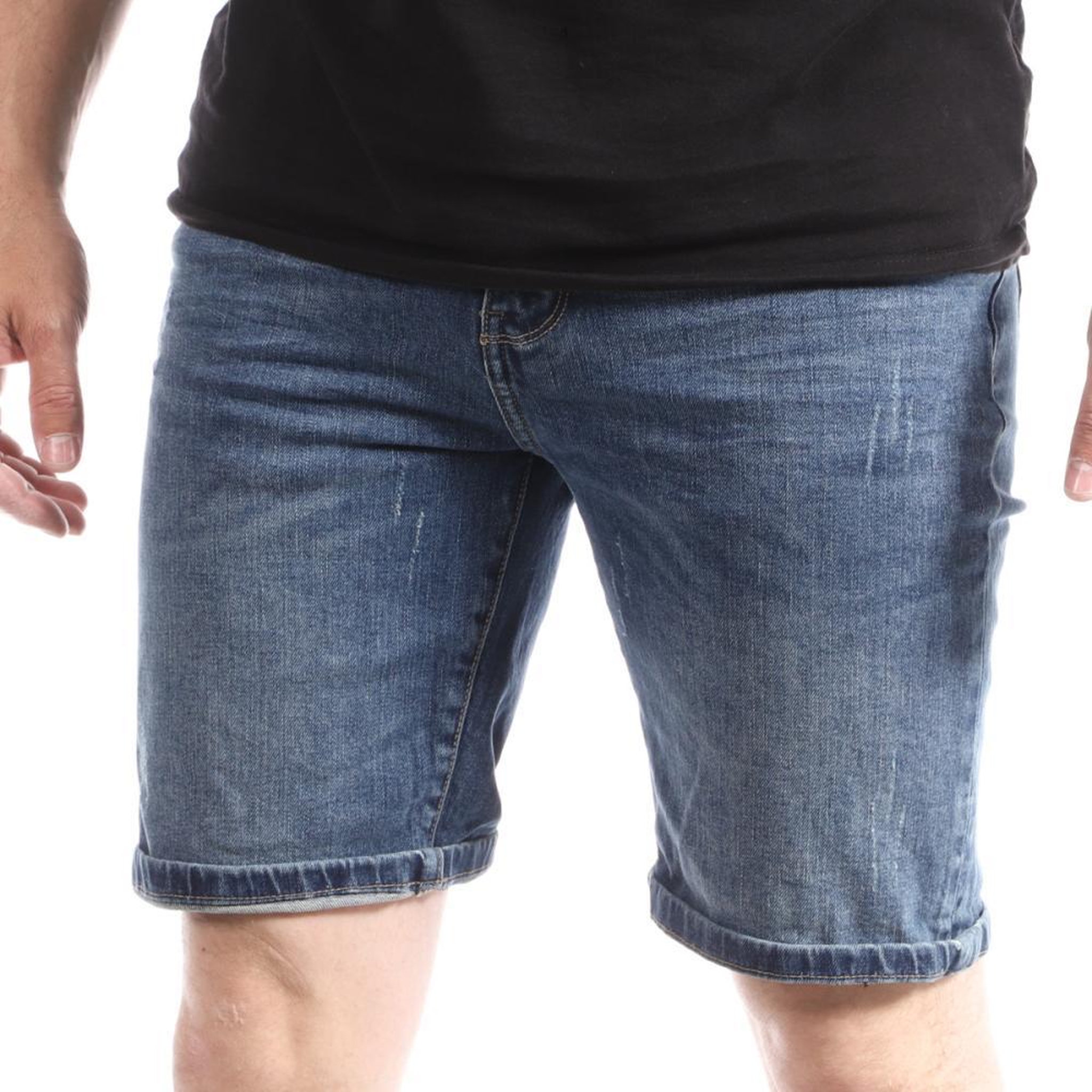 Voir la diapositive 1 : PANAME BROTHERS Short en jeans  Homme Paname Brothers Bradley