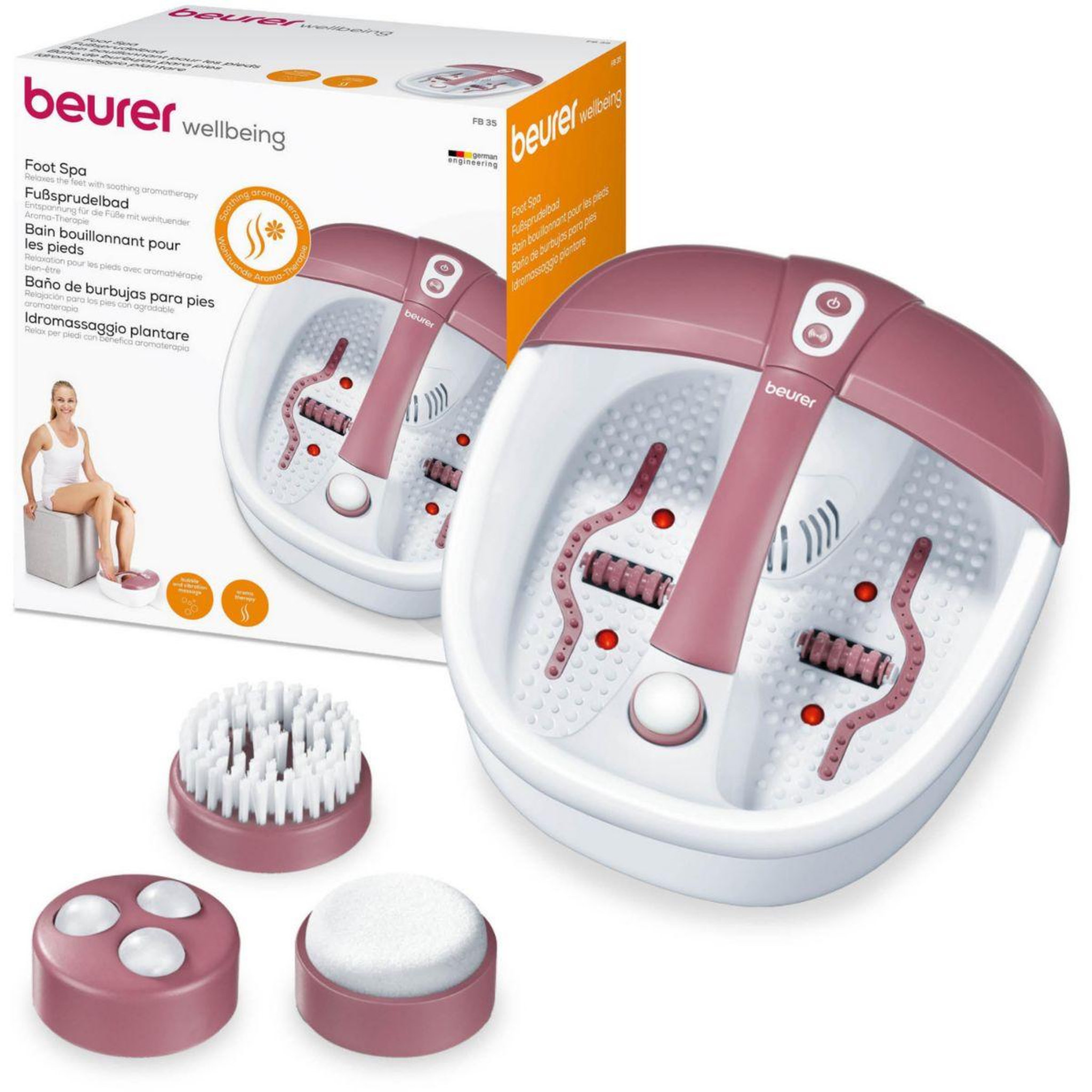 Beurer Beurer fb 35 bain de pieds 140 w rouge, blanc