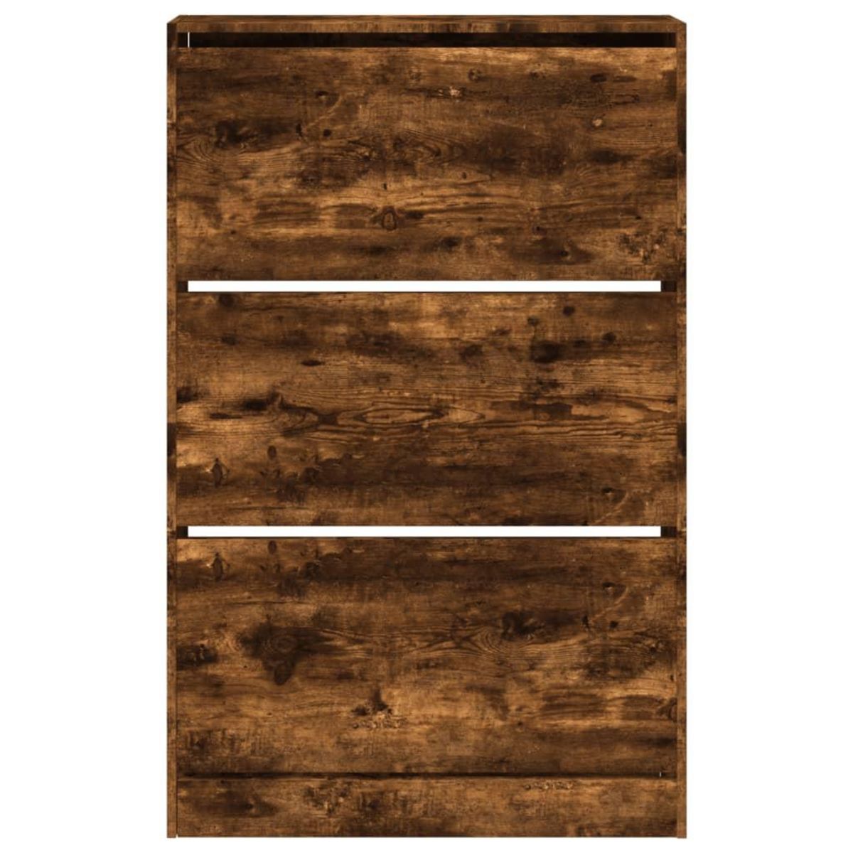 VIDAXL Armoire a chaussures chene fume 80x21x125,5 cm bois ingenierie