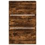 Voir la diapositive 5 : VIDAXL Armoire a chaussures chene fume 80x21x125,5 cm bois ingenierie
