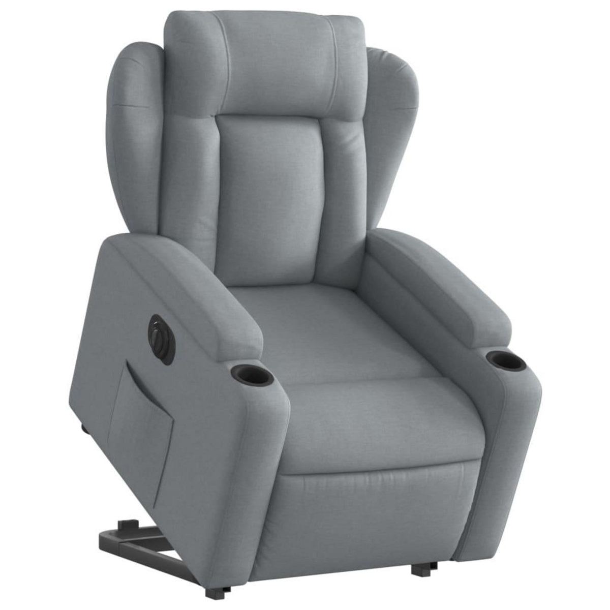 VIDAXL Fauteuil inclinable electrique gris clair tissu