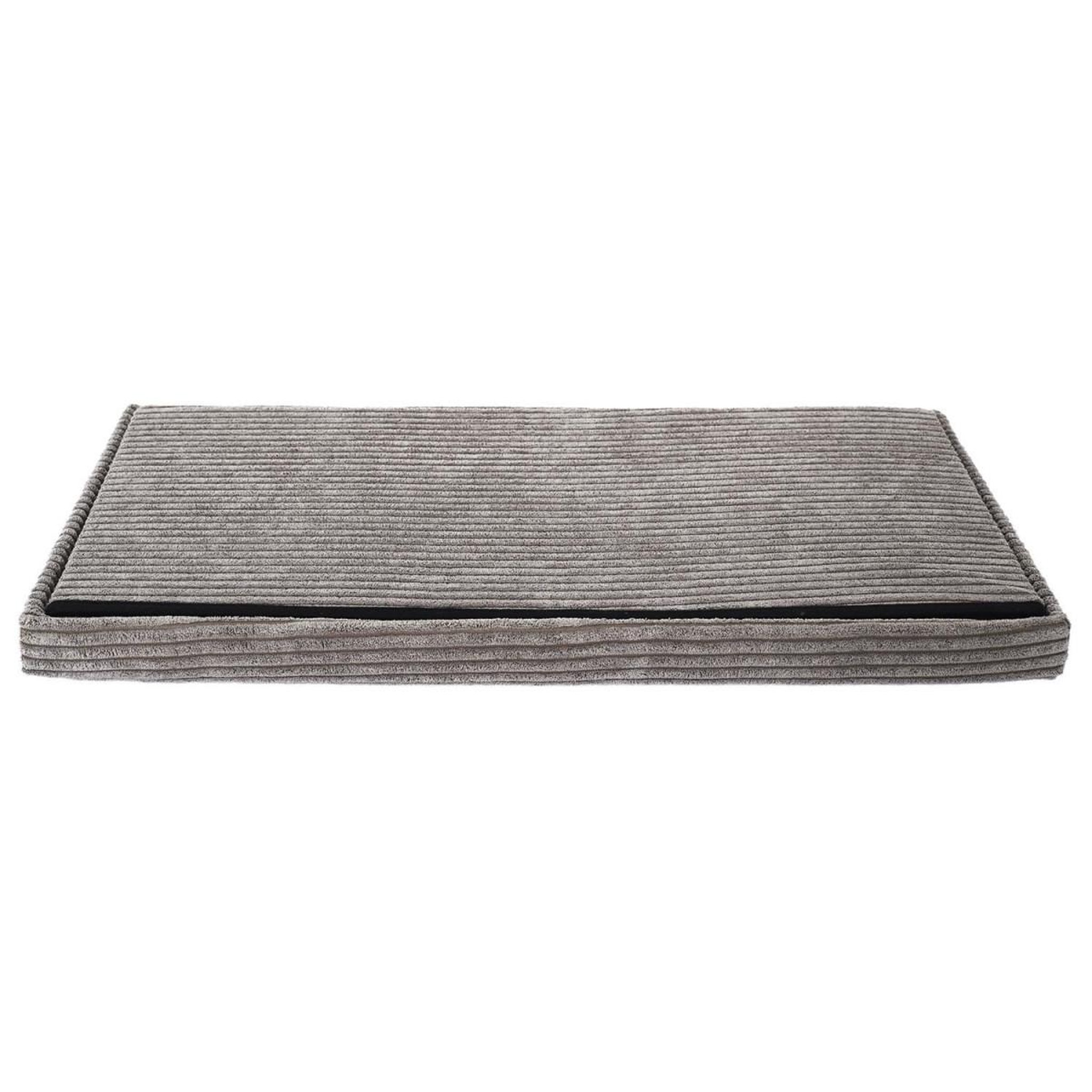 Voir la diapositive 4 : The Home Deco Factory Banc coffre pliable côtelé  scott  76cm taupe