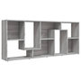 Voir la diapositive 5 : VIDAXL Bibliotheque Sonoma gris 67x24x161 cm Bois d'ingenierie
