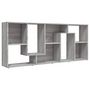 Voir la diapositive 5 : VIDAXL Bibliotheque Sonoma gris 67x24x161 cm Bois d'ingenierie