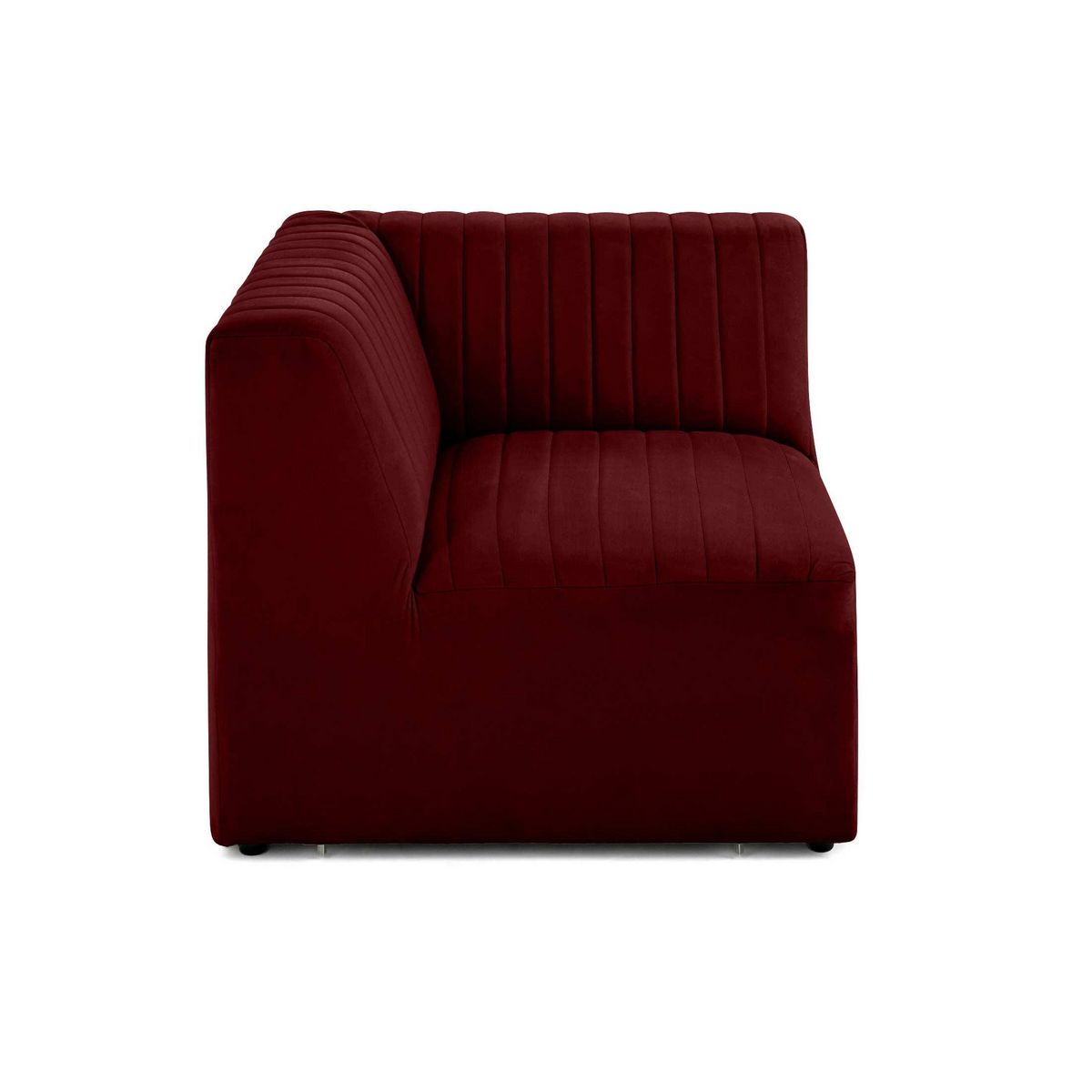 LISA DESIGN Nova - module d'assise d'angle réversible - en velours