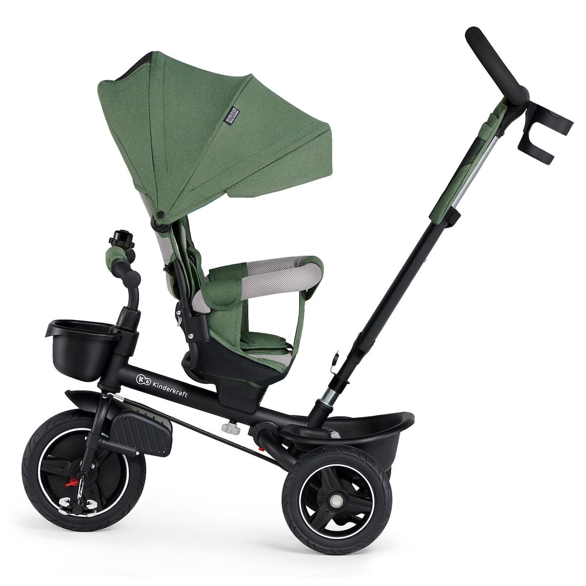 KINDERKRAFT Tricycle Spinstep 5 en 1 avec siège rotatif et protection UPF50+