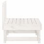 Voir la diapositive 4 : VIDAXL Canape central de jardin blanc bois de pin massif