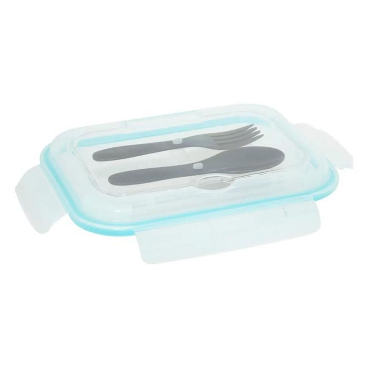 FIVE Lunch Box Avec Couverts  Clipeat  1L Bleu
