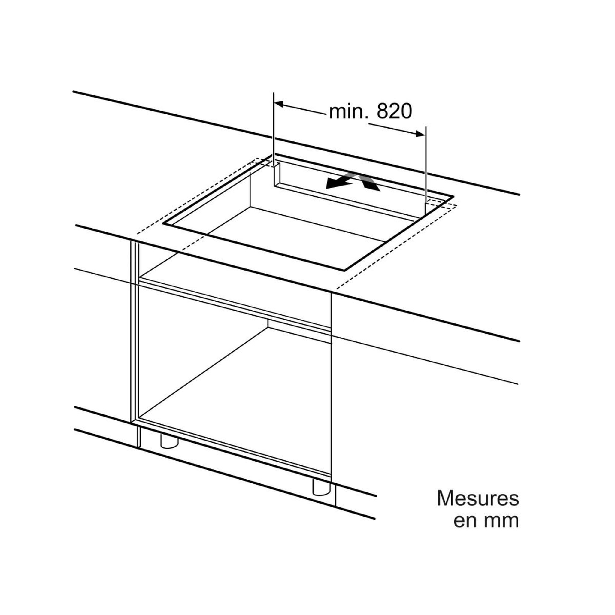 Voir la diapositive 6 : Neff Table de cuisson induction 90cm 5 feux 1100w noir - T69TTX4L0