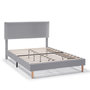 Voir la diapositive 1 : VS VENTA-STOCK Cadre de lit rembourré Lauren 30 cm, 140 x 190 cm, Gris clair