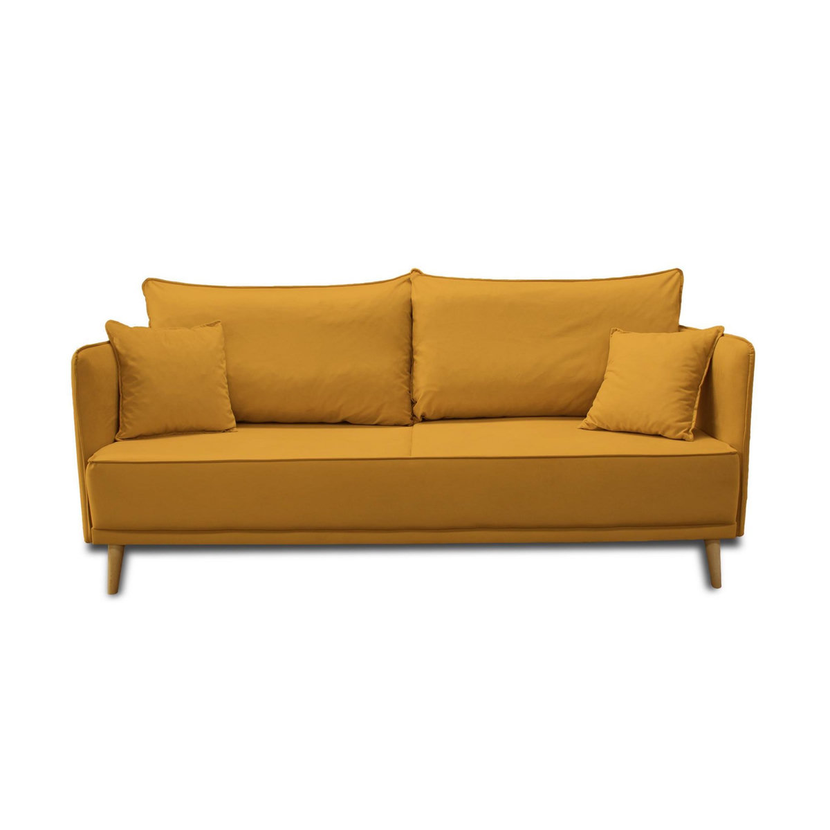 BEST MOBILIER Grenat - canapé 3 places fixe - en velours