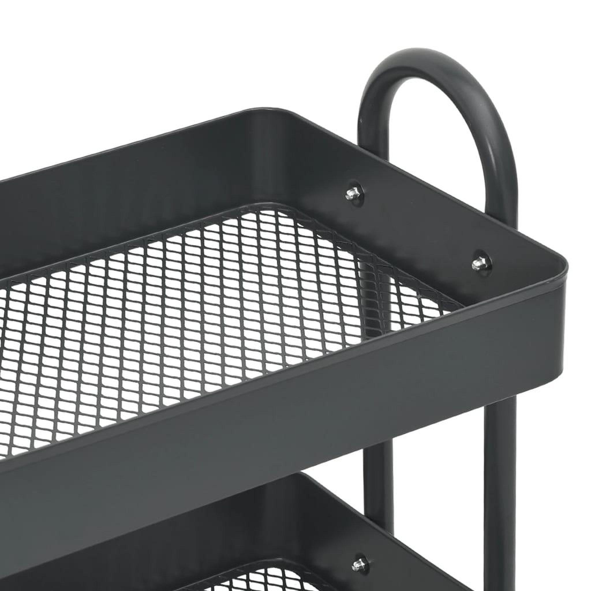 Voir la diapositive 5 : VIDAXL Chariot a 3 niveaux Anthracite 43x34x79 cm Acier