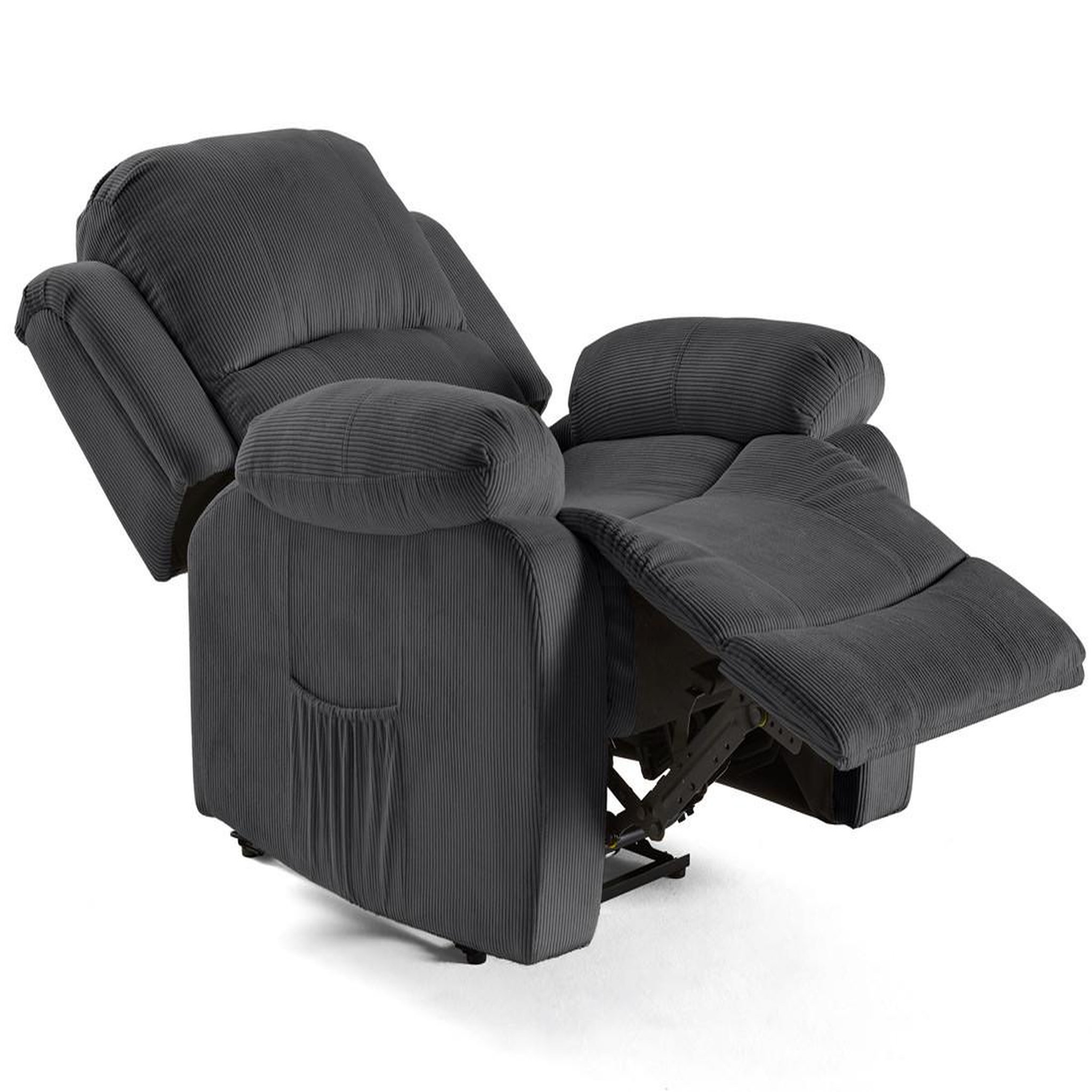 Voir la diapositive 3 : BEST MOBILIER Armand - fauteuil relax électrique en velours côtelé