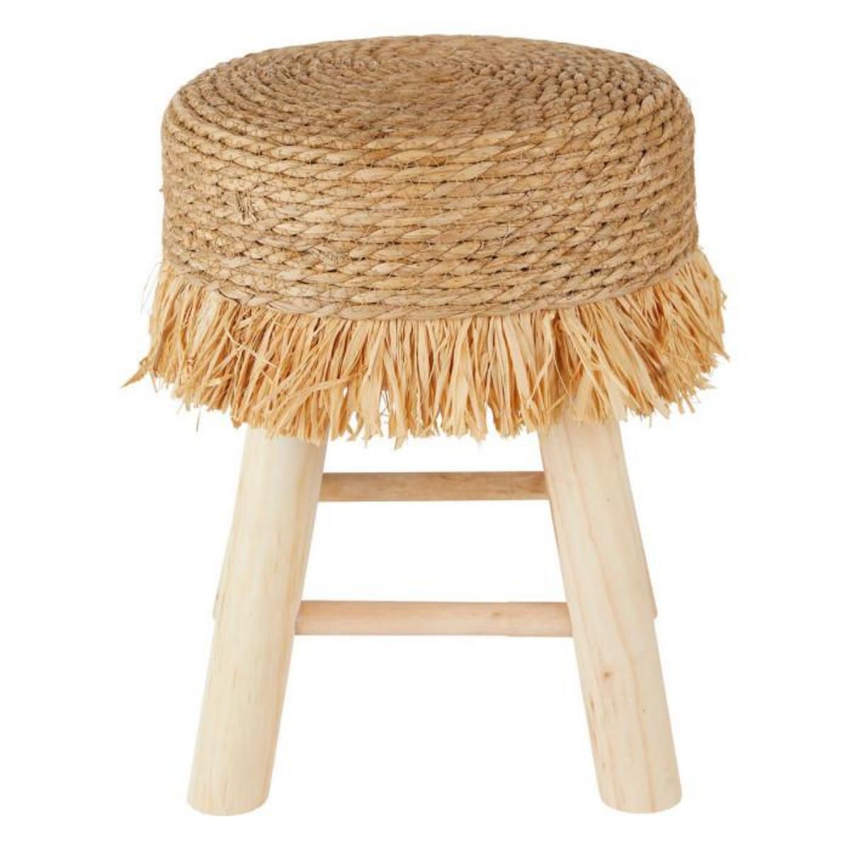 ATMOSPHERA Tabouret d'Appoint Rond  Gimpo  40cm Naturel