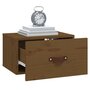 Voir la diapositive 4 : VIDAXL Table de chevet murale Marron miel 40x29,5x22 cm