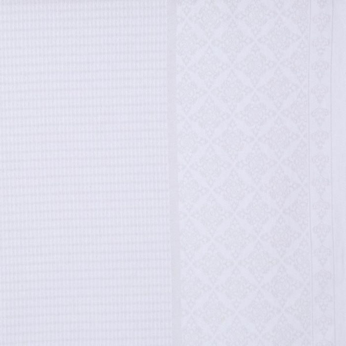 SECRET DE GOURMET Nappe  Jacquard Nid d'Abeille  140x240cm Blanc