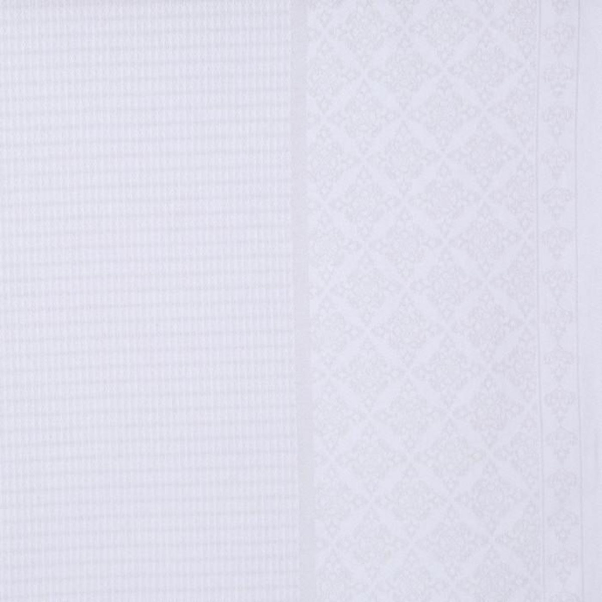 SECRET DE GOURMET Nappe  Jacquard Nid d'Abeille  140x240cm Blanc