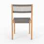 Voir la diapositive 3 : Rendez vous déco Lot de 2 chaises de jardin en bois de teck recyclé et tissage en corde-Nusa